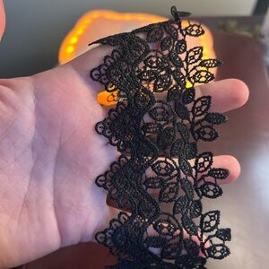 Black Lace Trim Choker